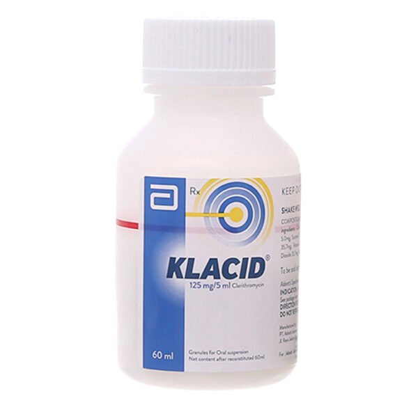 Hỗn dịch uống Klacid 125mg/5ml (Chai 60ml)