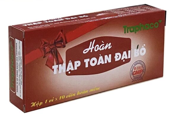 Hoàn Thập Toàn Đại Bổ Traphaco (1 vỉ x 10 viên)