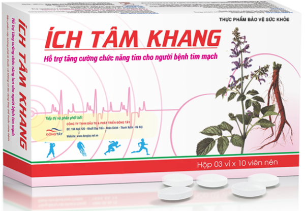 Ích Tâm Khang (Hộp 3 vỉ x 10 viên)