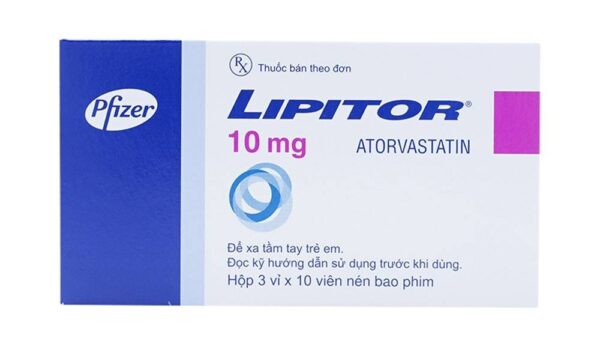 Lipitor 10mg Pfizer (3 vỉ x 10 viên)