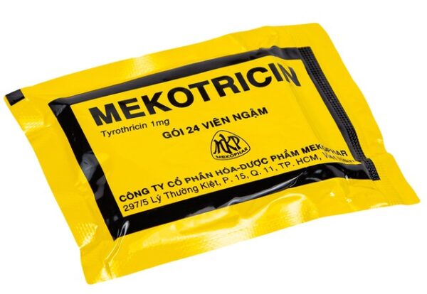 Mekotricin Mekophar (Hộp 24 viên ngậm)