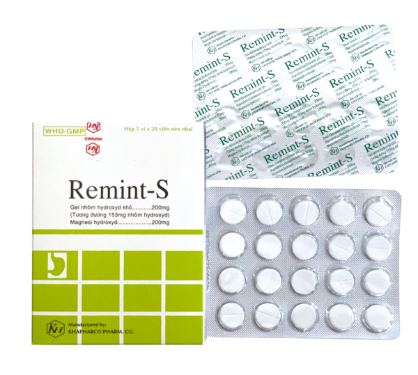 Remint-S Khapharco (Hộp 5 vỉ x 20 viên)