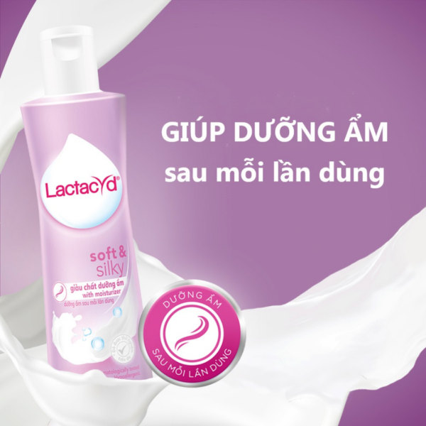 Dung dịch vệ sinh Lactacyd Soft & Silky (Lọ 250ml)