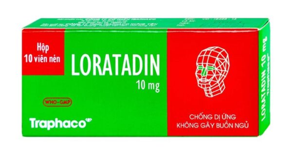 Loratadin 10mg Traphaco (1 vỉ x 10 viên)