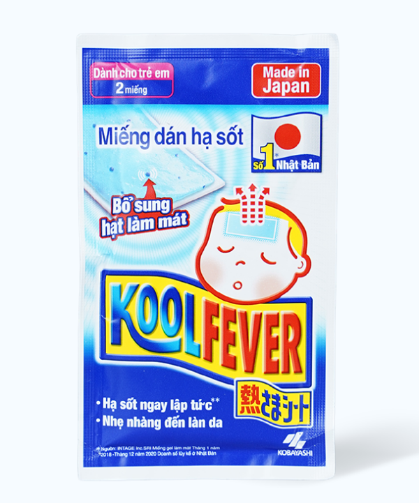 Miếng dán hạ sốt Kool Fever (8 gói x 2 miếng)