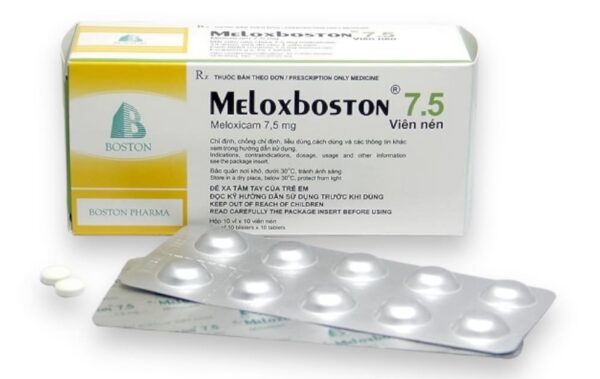 Meloxboston 7.5 (10 vỉ x 10 viên nén)