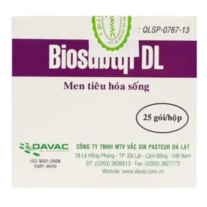 Men tiêu hoá sống Biosubtyl DL Davac (25 gói)