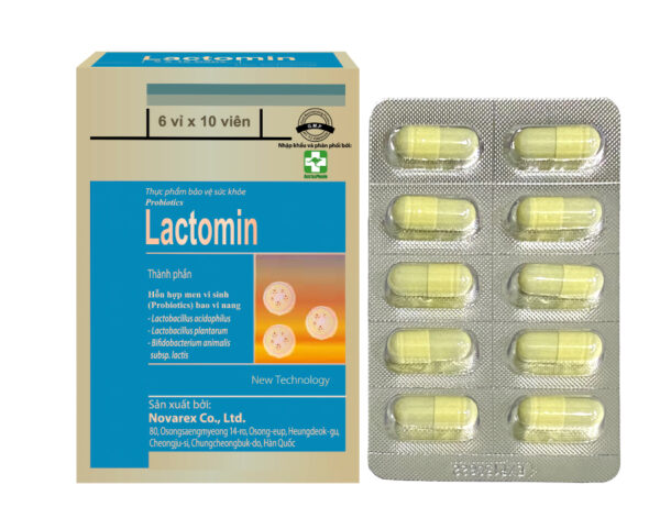 Lactomin Novarex (Hộp 6 Vỉ x 10 Viên)