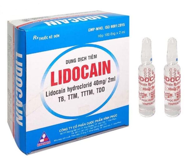 Lidocain 40mg/2ml Vinphaco (100 ống x 2ml)