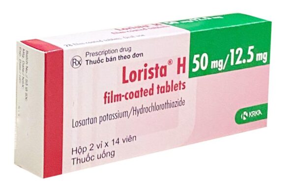 Lorista H 50mg/12.5mg (2 vỉ x 14 viên)