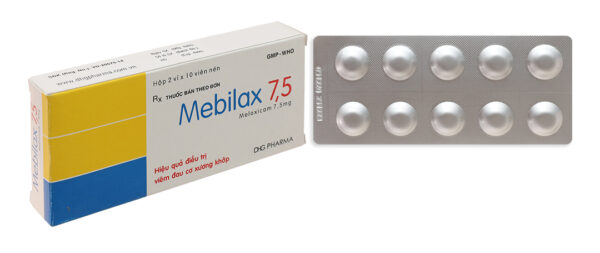 Mebilax 7.5 DHG Pharma (2 vỉ x 10 viên)