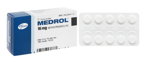 Thuốc Medrol 16mg Pfizer (Hộp 3 vỉ x 10 viên nén)