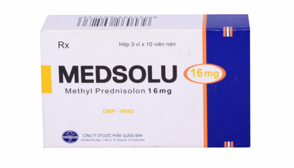 Thuốc Medsolu 16mg (Hộp 3 vỉ x 10 viên nén)