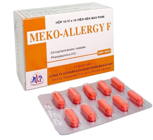 Meko-Allergy F (Hộp 10 vỉ x 10 viên)