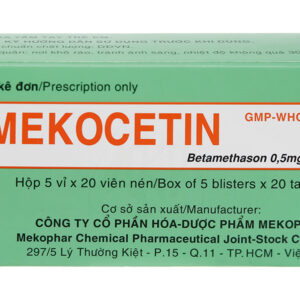 Mekocetin 0.5mg Mekophar (5 vỉ x 20 viên)