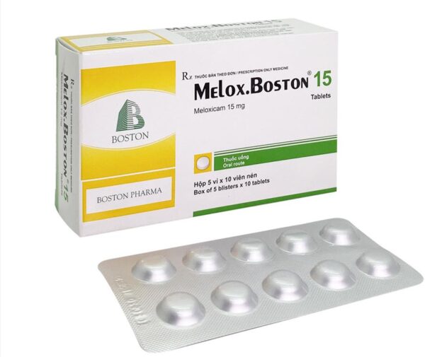 Meloxboston 15 (5 vỉ x 10 viên nén)