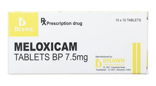 Meloxicam 7.5mg Brawn (10vỉ x 10viên)