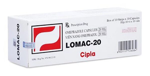 Lomac-20 Cipla (10 vỉ x 10 viên)