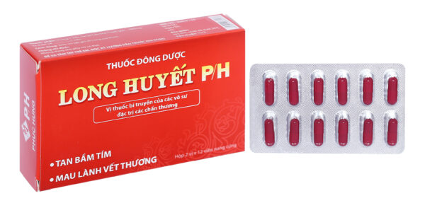 Long Huyết P/H (Hộp 2 vỉ x 12 viên)