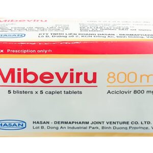 Mibeviru 800mg Hasan (5 vỉ x 5 viên)