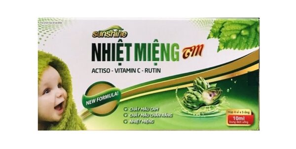 Nhiệt Miệng TM Sunshine (Hộp 4 vỉ x 5ống 10ml)