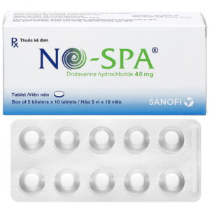 No-Spa 40mg Sanofi (Hộp 5 vỉ x 10 viên)