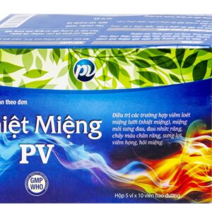 Nhiệt Miệng PV (Hộp 5 vỉ x 10 viên)