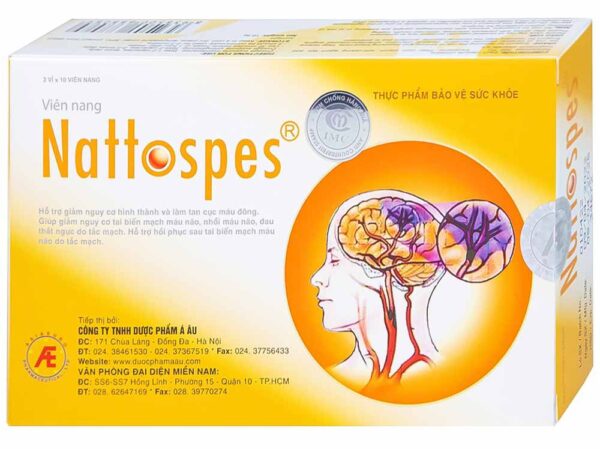 Nattospes Á Âu (Hộp 3 vỉ x 10 viên)