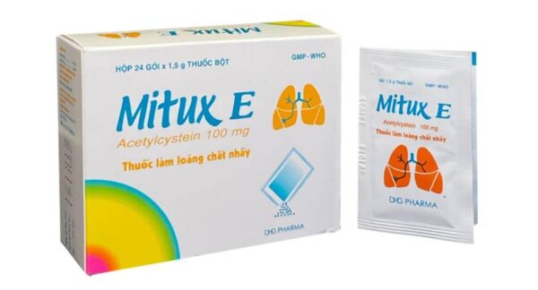 Mitux E 100mg DHG (Hộp 24 gói x 1,5g)