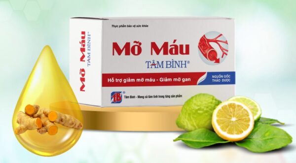 Mỡ máu Tâm Bình (Hộp 5 vỉ x 12 viên)