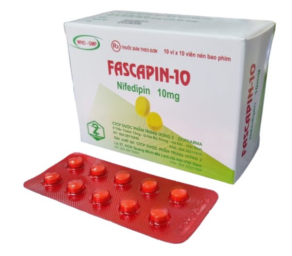 Fascapin-10 (Hộp 10 vỉ x 10 viên)