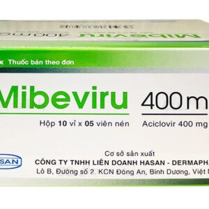 Mibeviru 400mg (Hộp 10 vỉ x 5 viên)