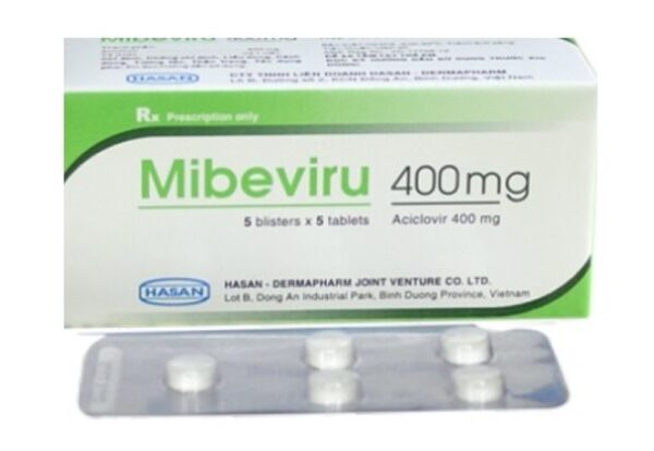 Mibeviru 400mg (Hộp 10 vỉ x 5 viên)