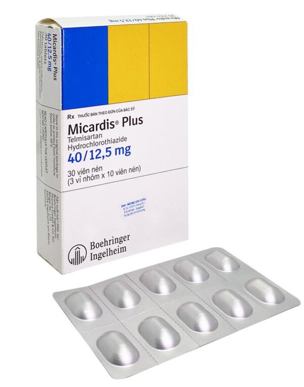 Micardis Plus 40/12,5mg (3 vỉ x 10 viên)