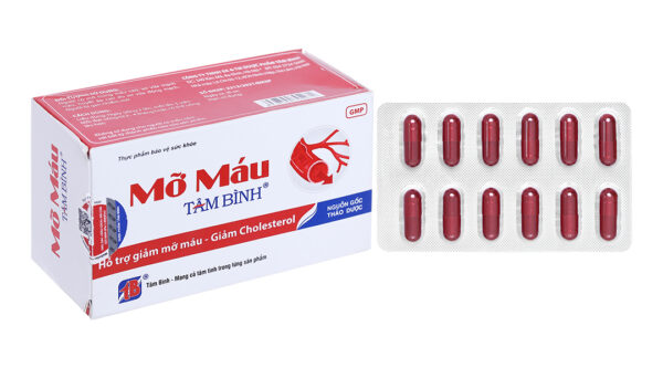 Mỡ máu Tâm Bình (Hộp 5 vỉ x 12 viên)