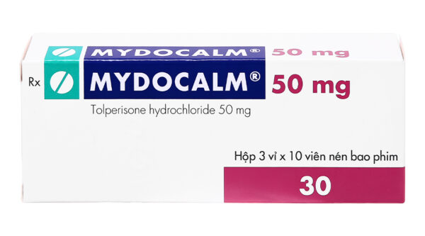 Mydocalm 50mg (Hộp 3 vỉ x 10 viên)