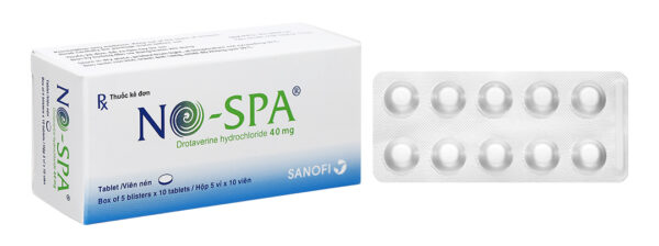 No-Spa 40mg Sanofi (Hộp 5 vỉ x 10 viên)