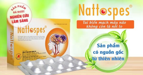 Nattospes Á Âu (Hộp 3 vỉ x 10 viên)