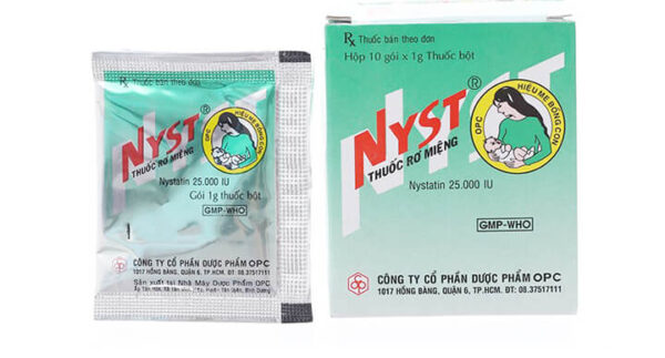 Thuốc rơ miệng Nyst OPC (Hộp 10 gói x 1g)