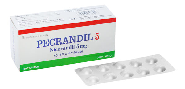 Pecrandil 5mg Hataphar (Hộp 6 vỉ x 10 viên)