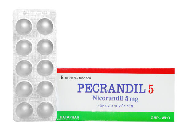 Pecrandil 5mg Hataphar (Hộp 6 vỉ x 10 viên)