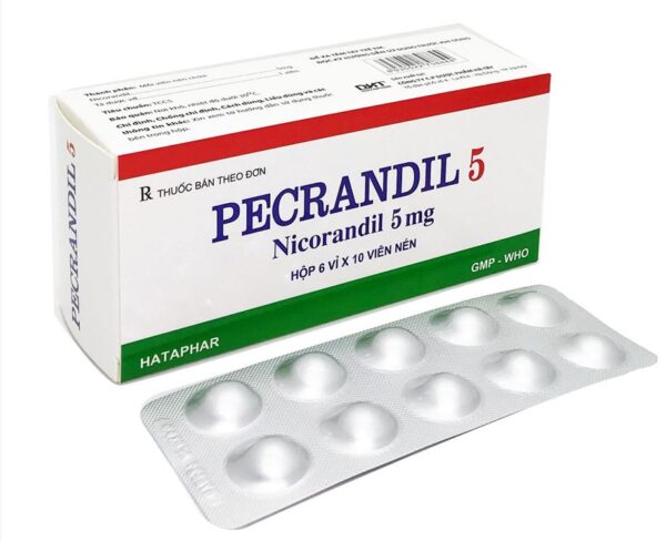 Pecrandil 5mg Hataphar (Hộp 6 vỉ x 10 viên)