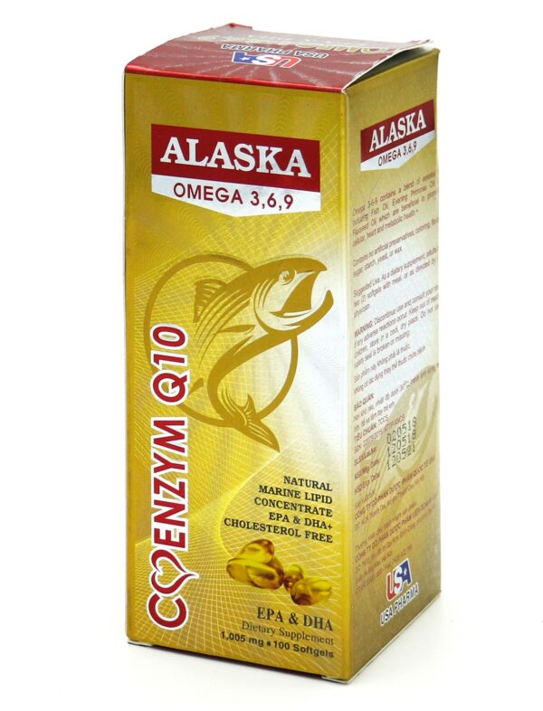 Alaska Coenzym Q10 Omega 3-6-9 (Lọ 100 Viên)