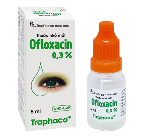 Thuốc nhỏ mắt Ofloxacin 0.3% Traphaco (Lọ 6ml)