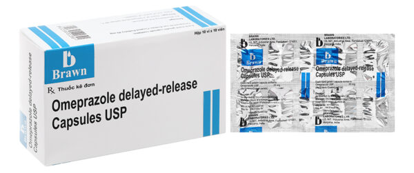Omeprazole Delayed-Release Capsules USP (10 vỉ x 10 viên)