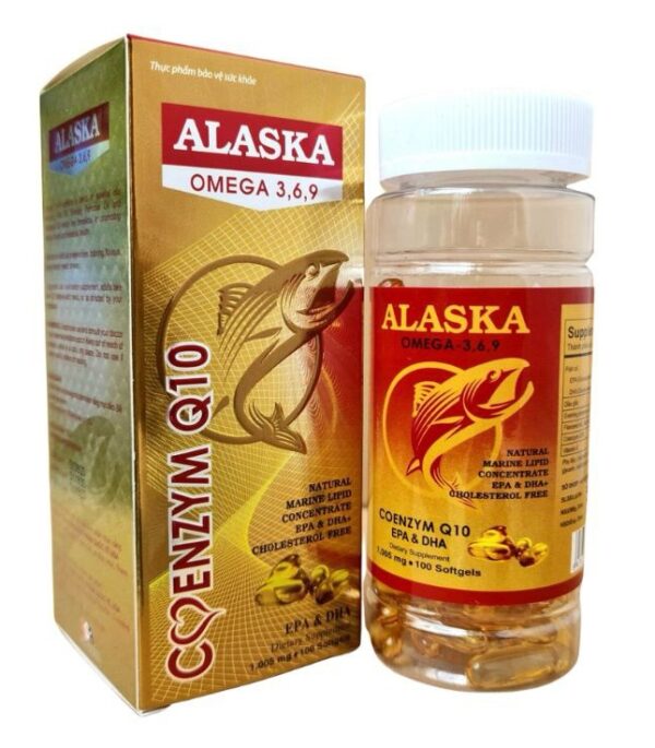 Alaska Coenzym Q10 Omega 3-6-9 (Lọ 100 Viên)